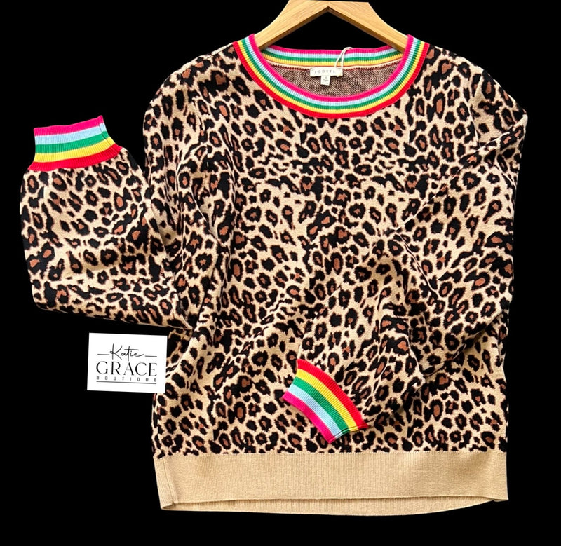 "Trina" Leopard Sweater - The Katie Grace Boutique
