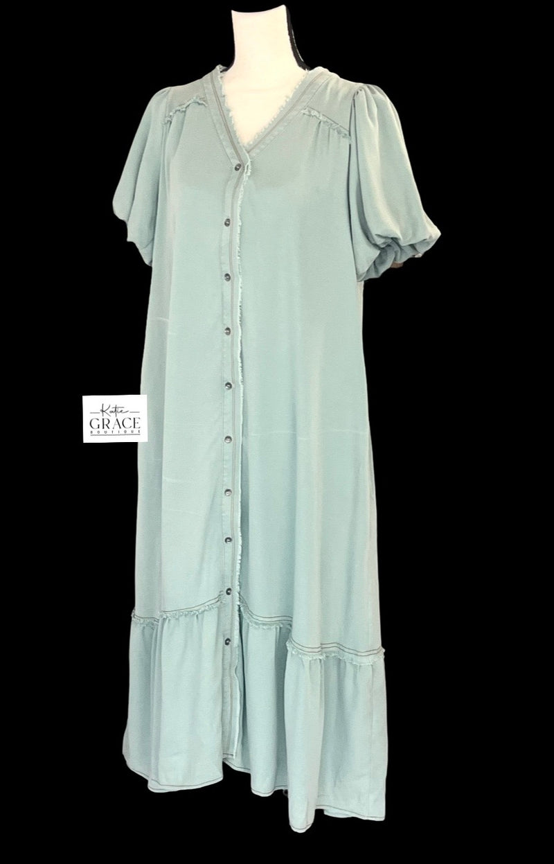 "Kaitlyn" Washed Midi Dress