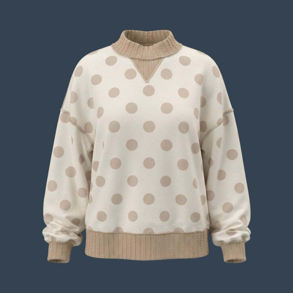 "Mia" Polka Dot Top - The Katie Grace Boutique