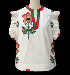 "Hadley" Floral Blouse - The Katie Grace Boutique