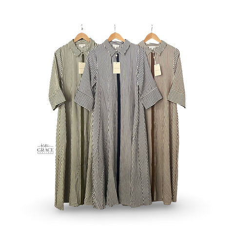 "Melody" Striped Dress, 3 colors - The Katie Grace Boutique