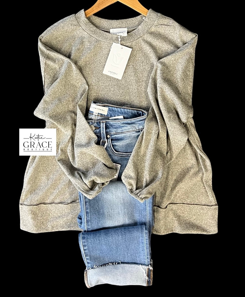 "Bella" Soft Pullover - The Katie Grace Boutique