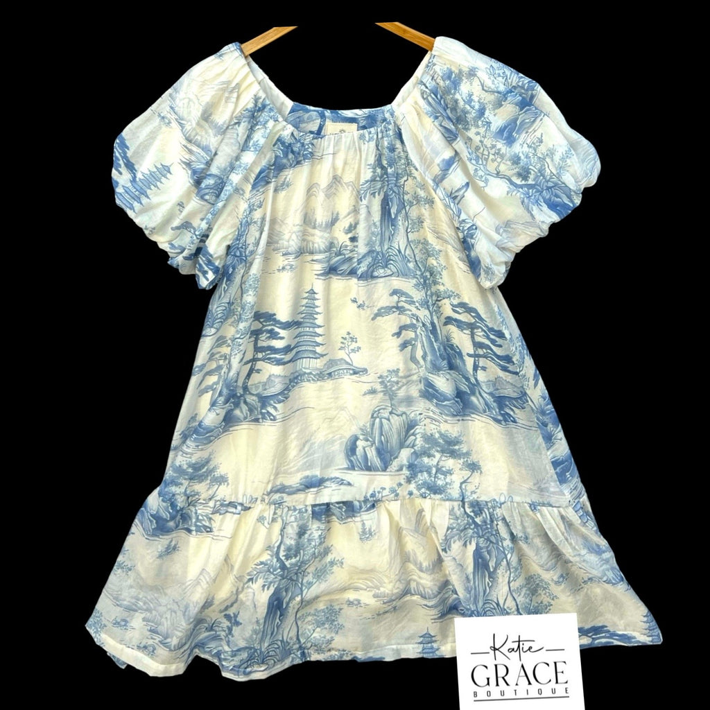 "Avery" Toile Dress - The Katie Grace Boutique