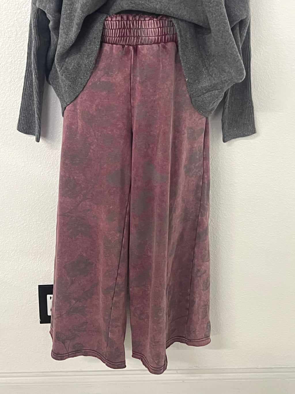 "Leesha" Mineral Washed Pants - The Katie Grace Boutique