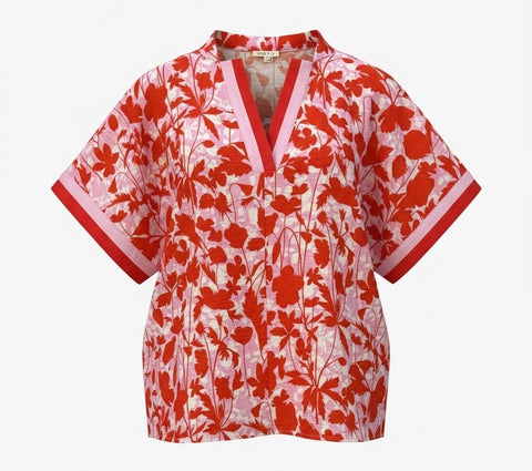 "Shea" Floral Blouse - The Katie Grace Boutique