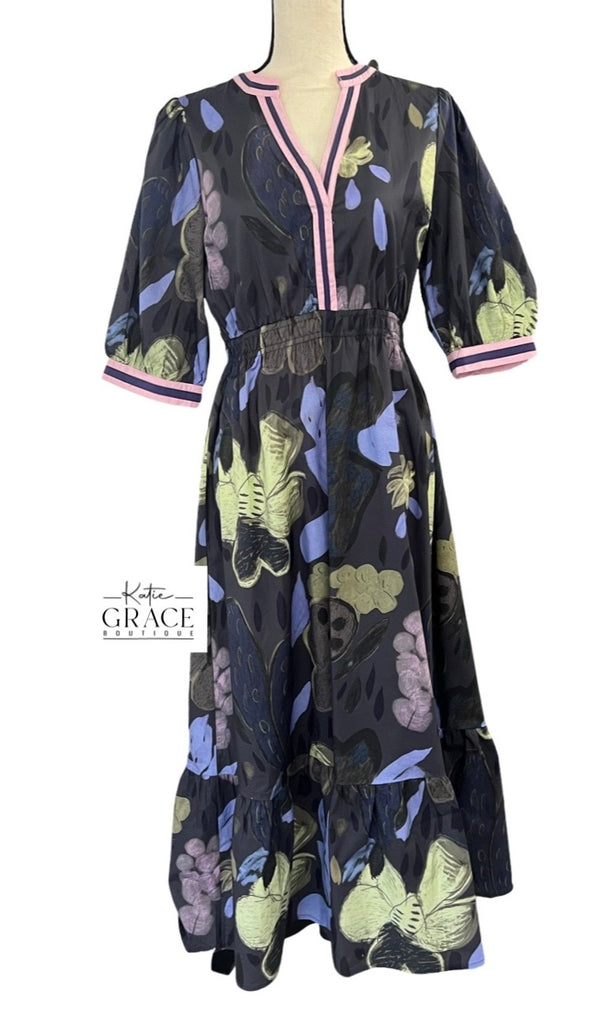 "Penelope" Midi Dress - The Katie Grace Boutique