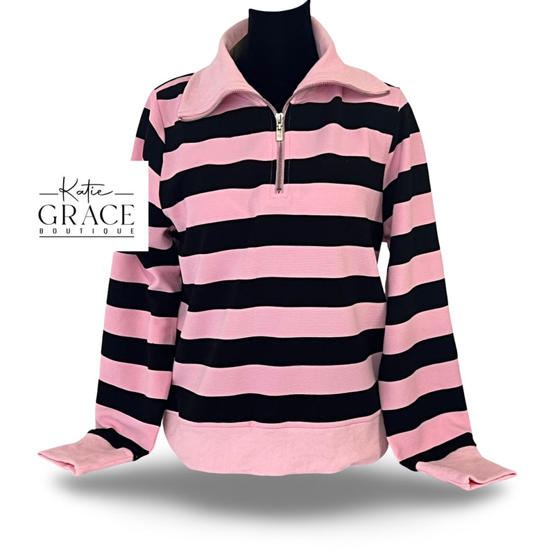 "Patsy" Striped Pullover