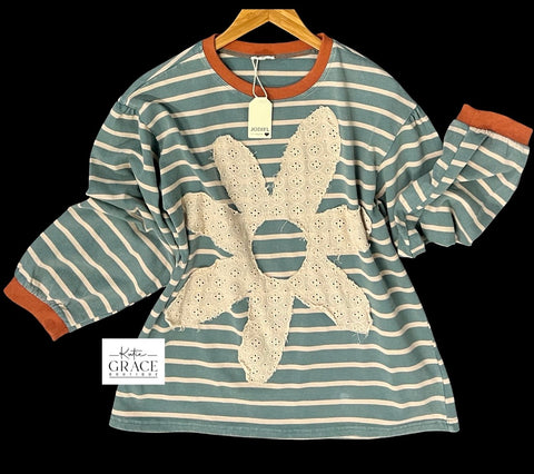 "Shasta" Mineral Washed Pullover - The Katie Grace Boutique