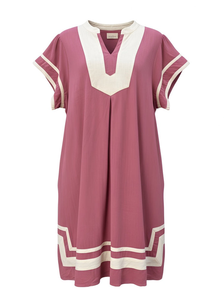 "Laura" Linen Blend Dress, Plus - The Katie Grace Boutique