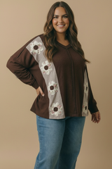 "Bree" Applique Top - The Katie Grace Boutique