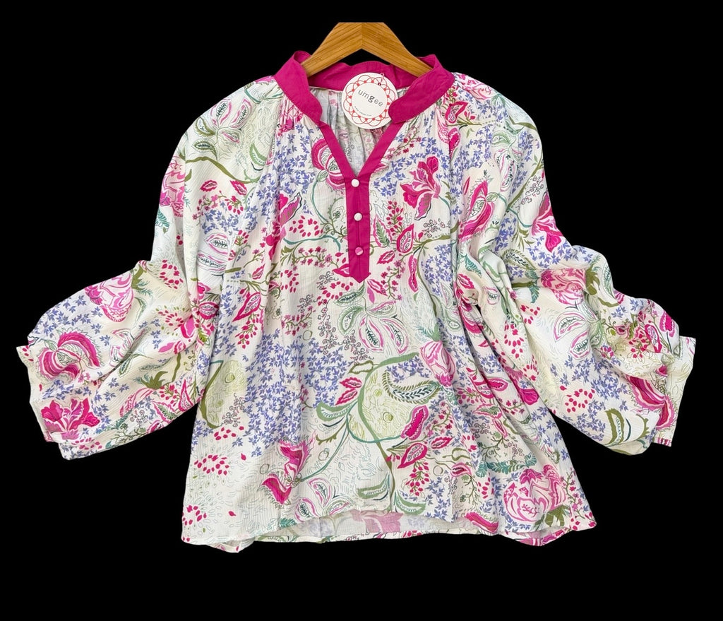 "Tasha" Paisley Blouse - The Katie Grace Boutique