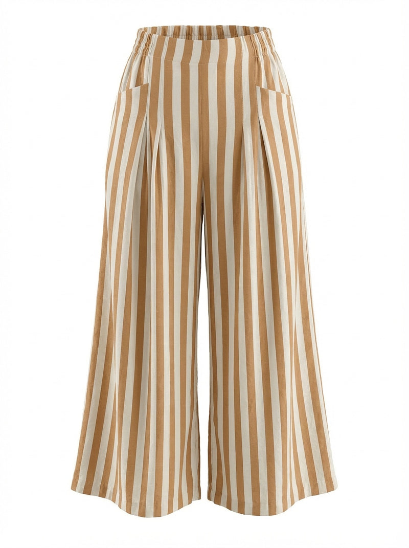 "Sophie" Striped Pants - The Katie Grace Boutique