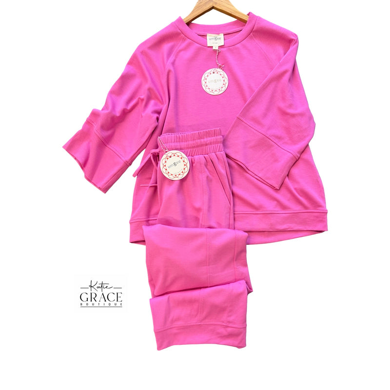 "Brielle" Matching Separates, Pink - The Katie Grace Boutique
