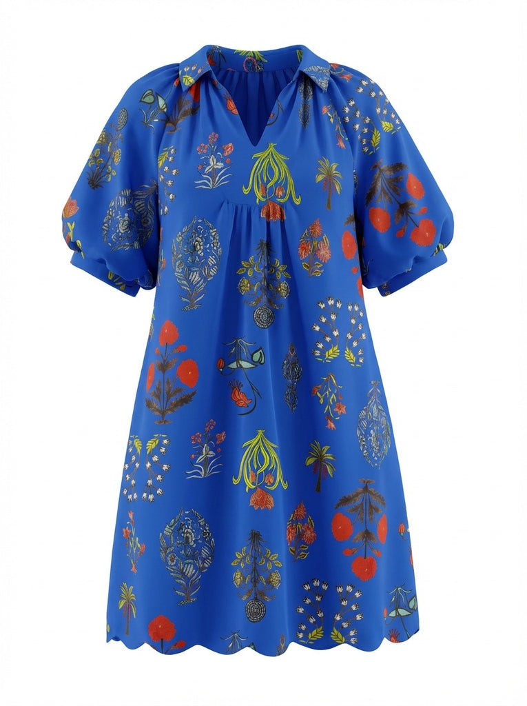 "Kori" Scalloped Hem Dress