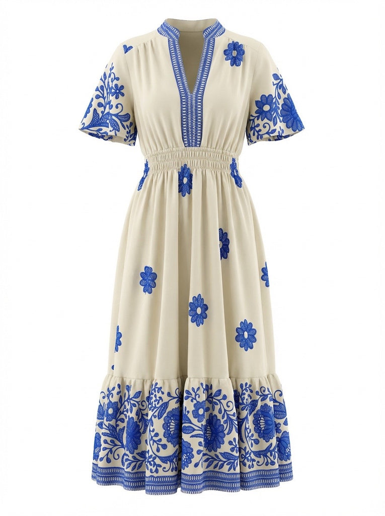 "Luna" Floral Midi Dress