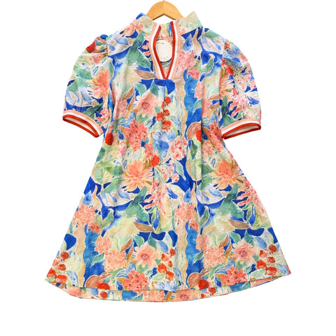 "Natalie" Floral Dress, Plus - The Katie Grace Boutique
