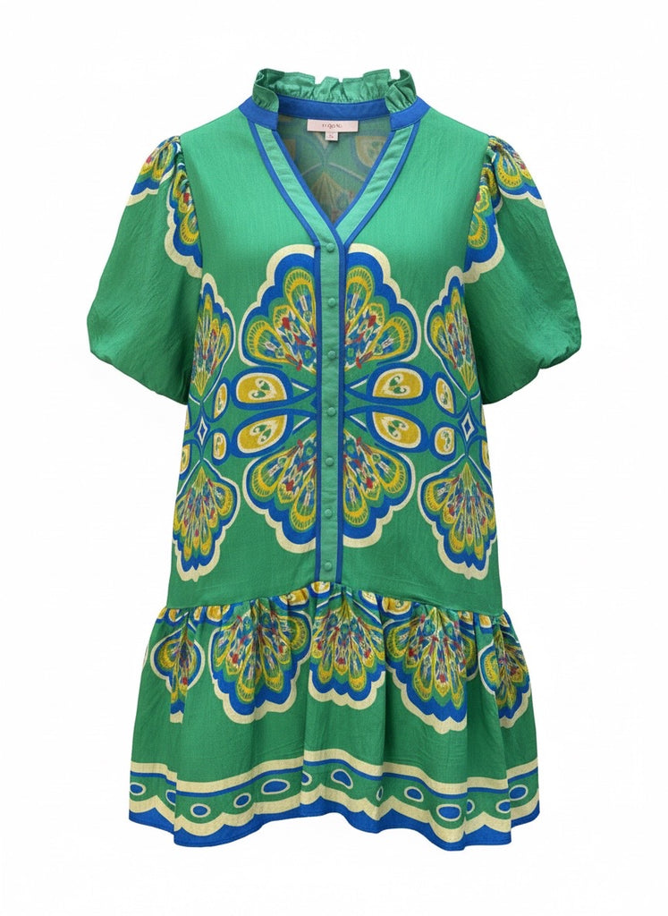 "Fiona" Printed Dress - The Katie Grace Boutique