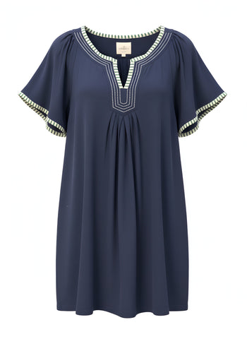 "Kiki" Linen Blend Dress - The Katie Grace Boutique