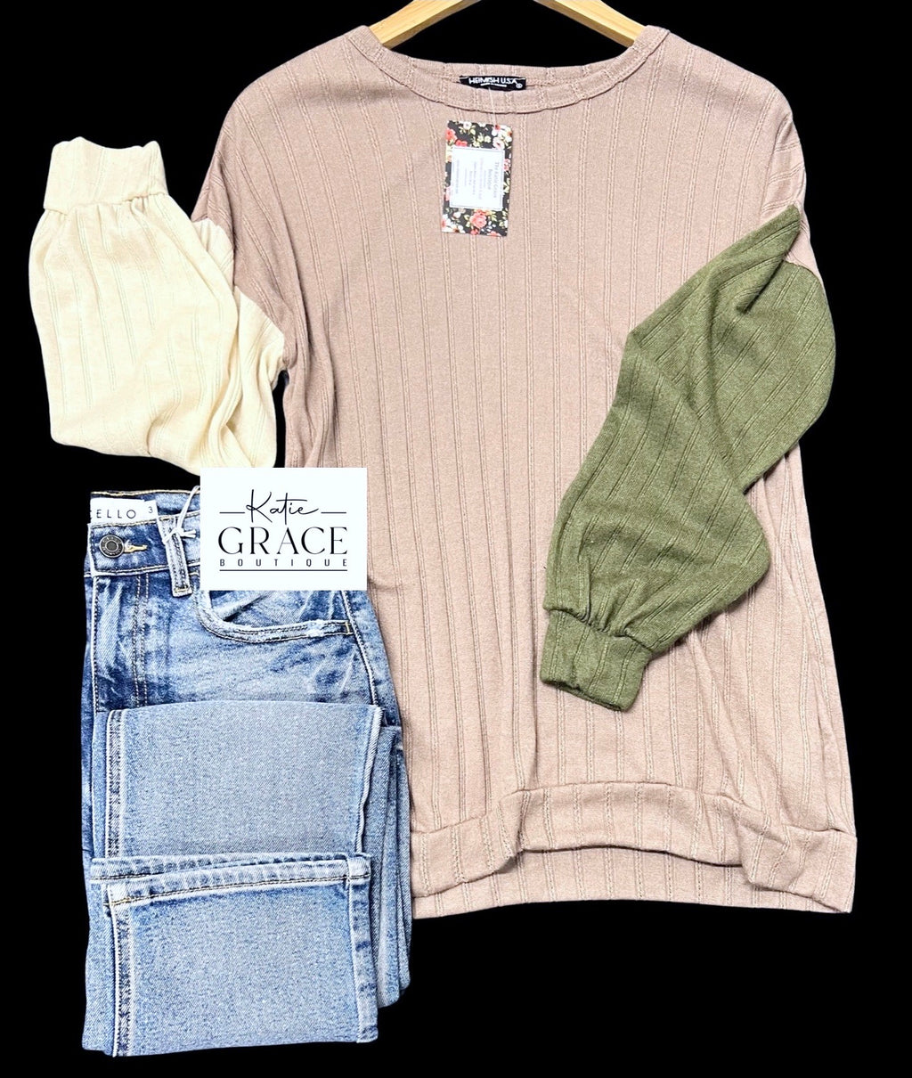 "Delaney" Pullover Top - The Katie Grace Boutique