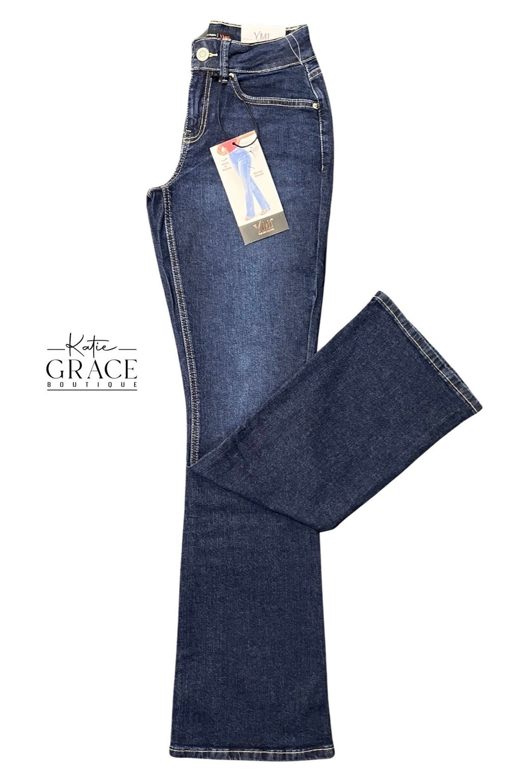 "Arly" Boot Cut Mid Rise Jean