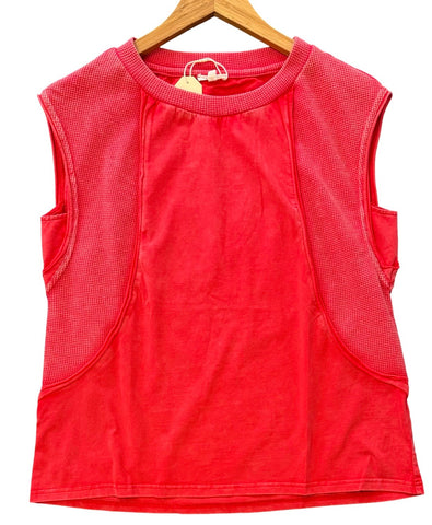 "Polly" Mineral Washed Top - The Katie Grace Boutique