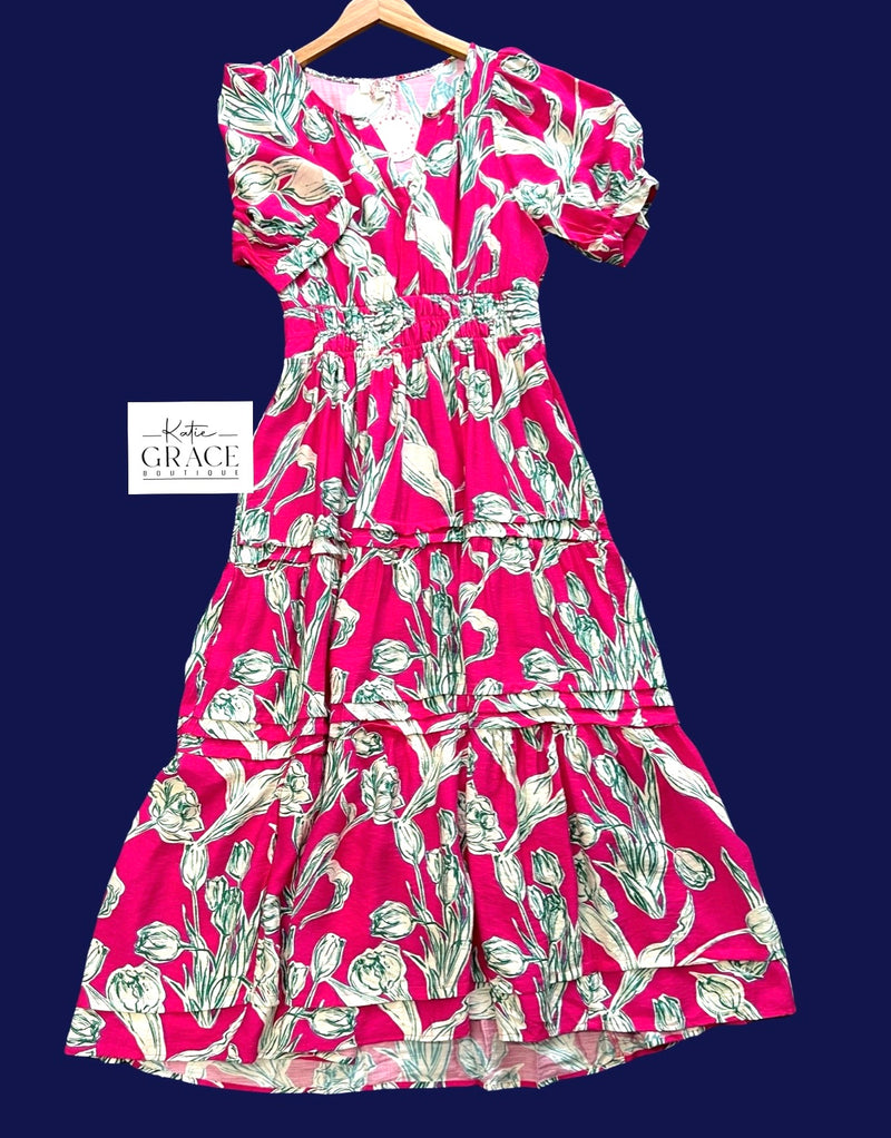 Last One! “Calla" Floral Maxi Dress