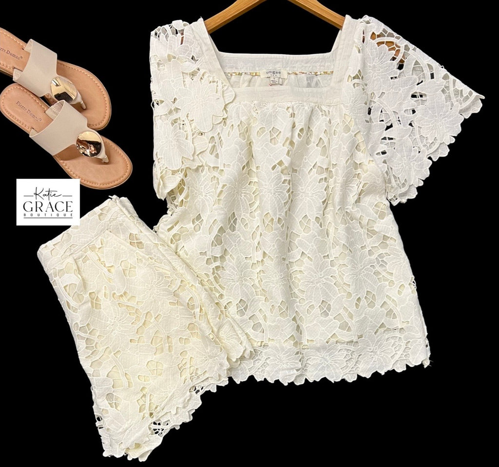 "Kindra" Lace Matching Separates - The Katie Grace Boutique