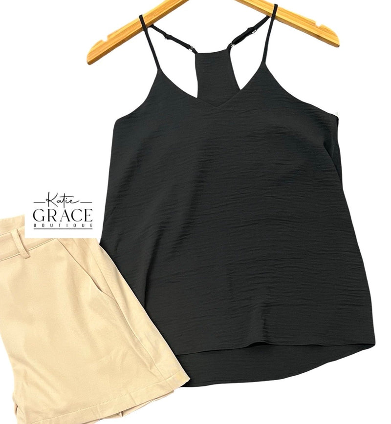 "Mira" Adjustable Strap Camisole - The Katie Grace Boutique