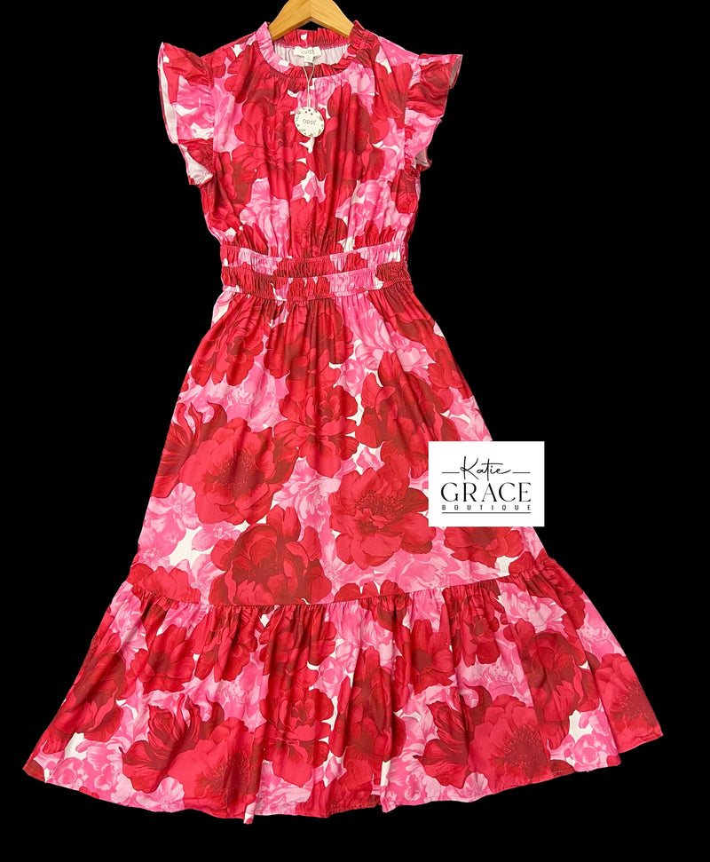 "Aurora" Midi Dress - The Katie Grace Boutique