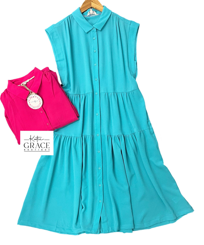 "Viola" A Line Midi Dres - The Katie Grace Boutique