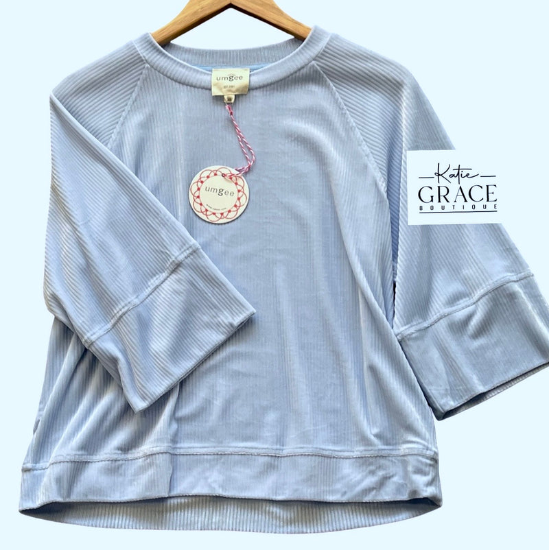 "Elsie" Luxe Knit Ribbed Top - The Katie Grace Boutique