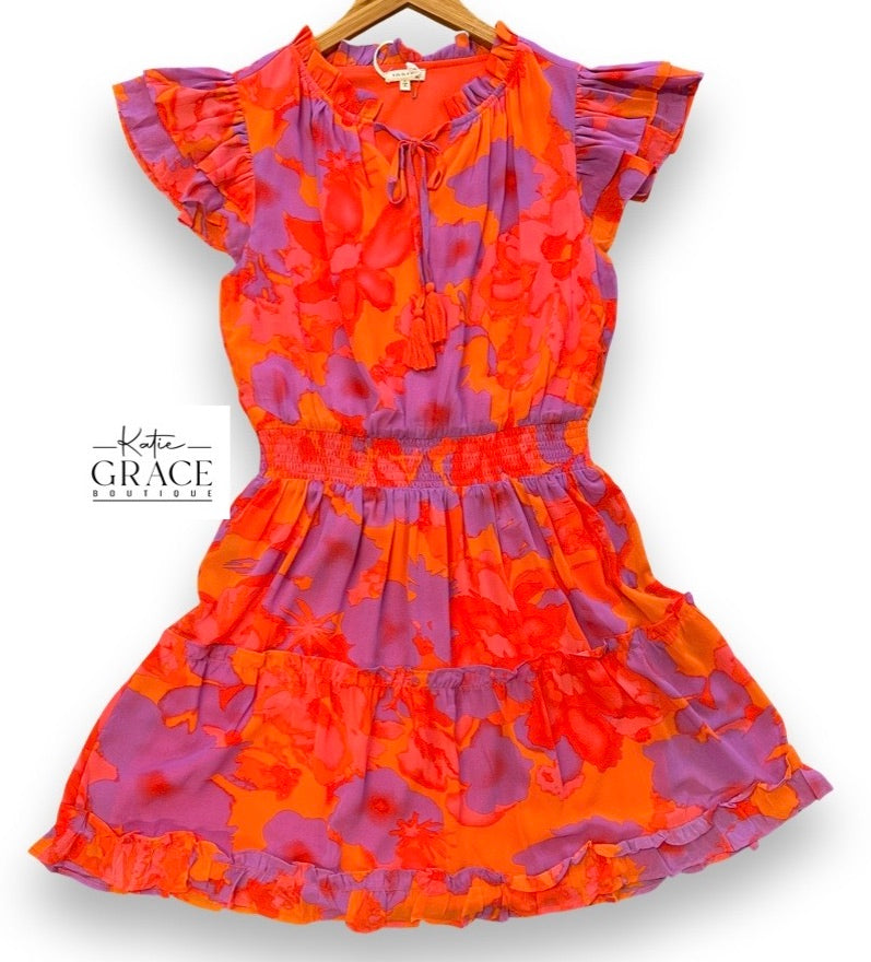 Last One!!”Macy" Smocked Waist Dress