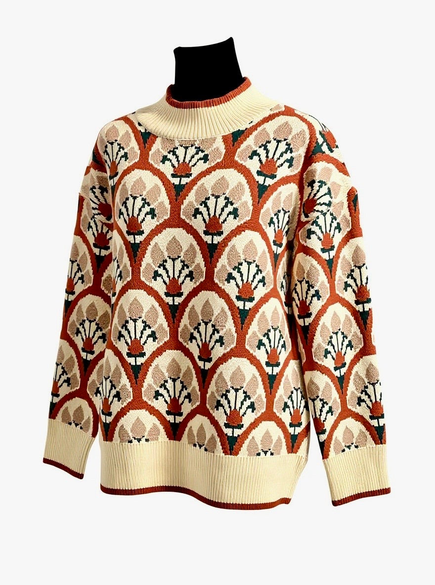 "Chloe" Printed Sweater