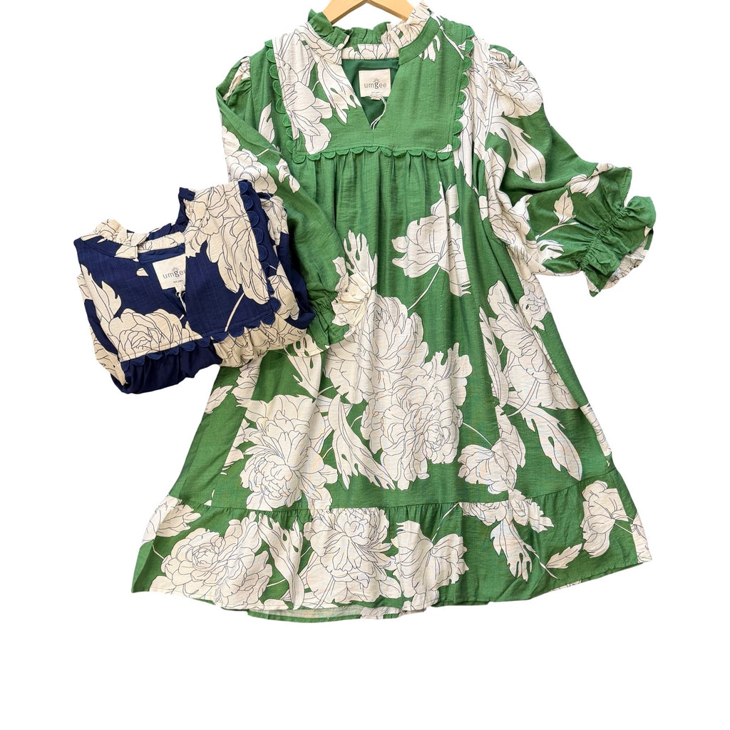 "Mandy" Floral Dress, Plus - The Katie Grace Boutique