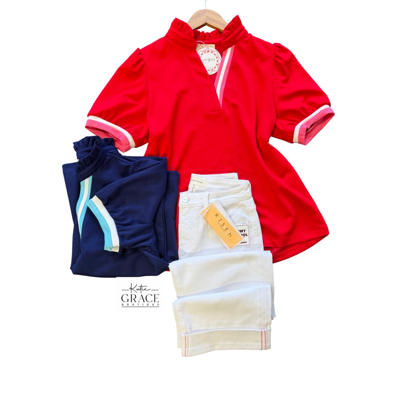 "Cate" Luxe Knit Top, 2 colors - The Katie Grace Boutique