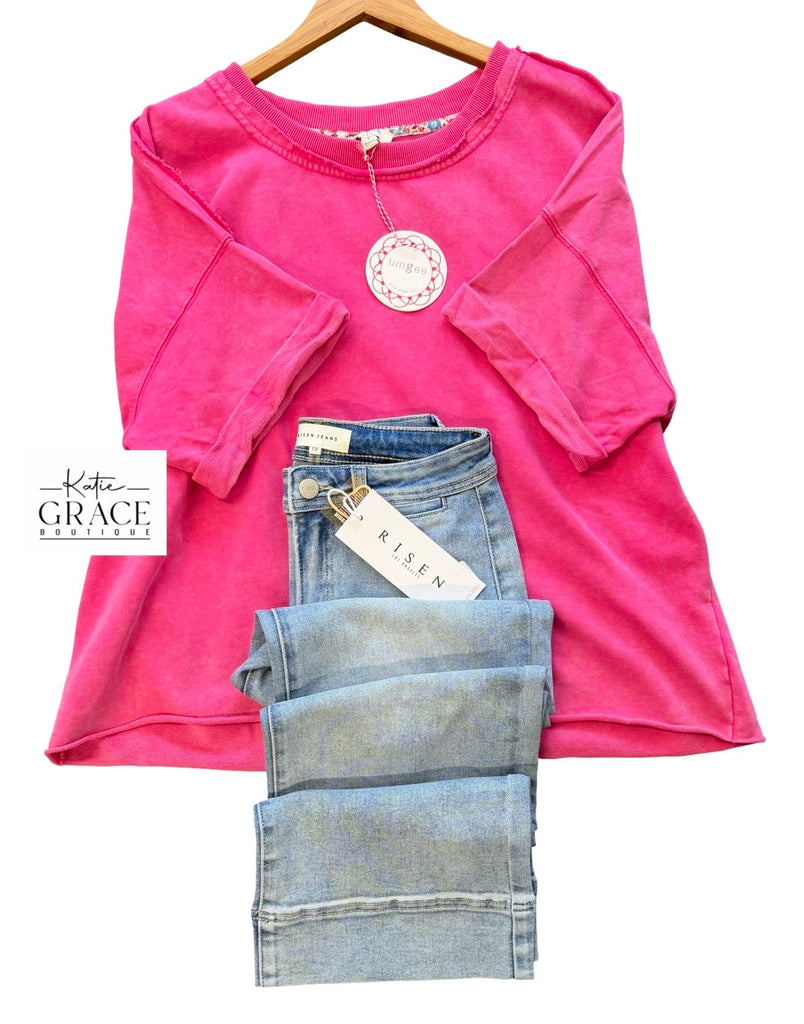 "Erin" Mineral Washed Top