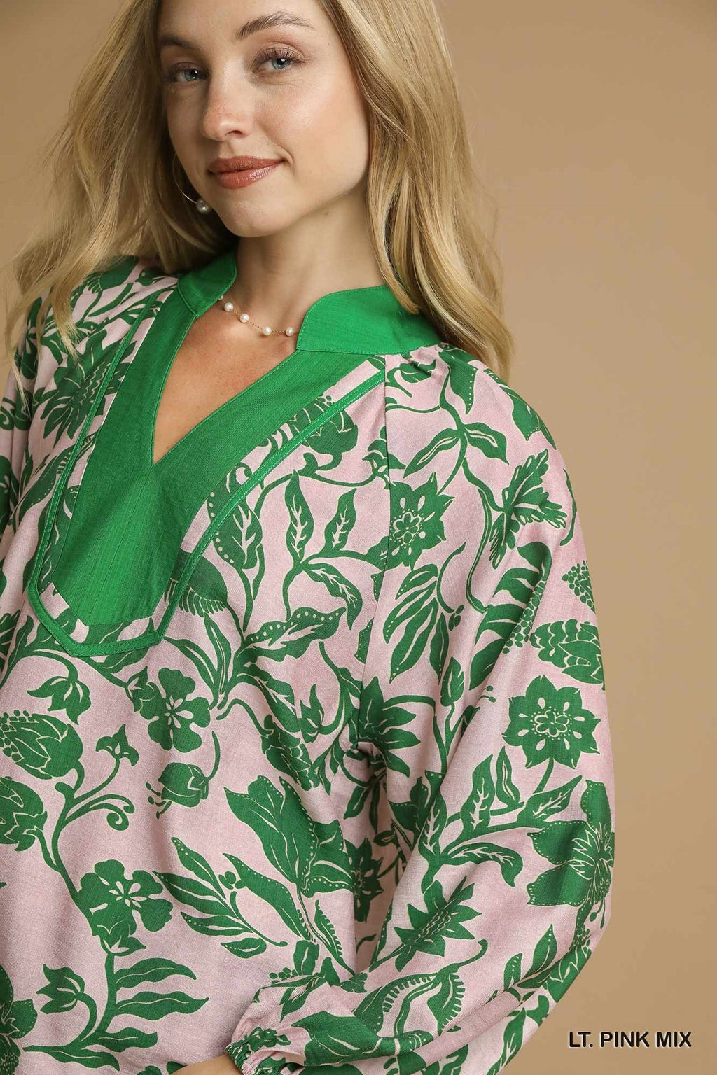 "Naomi" Long Sleeve Blouse - The Katie Grace Boutique