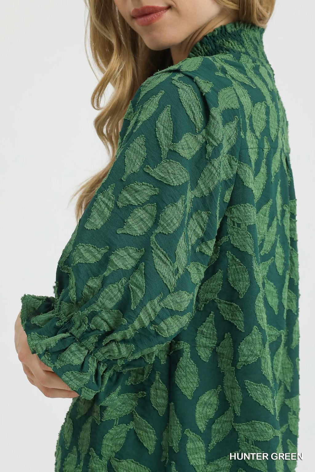 "Layla" Jacquard Blouse, 3 colors - The Katie Grace Boutique