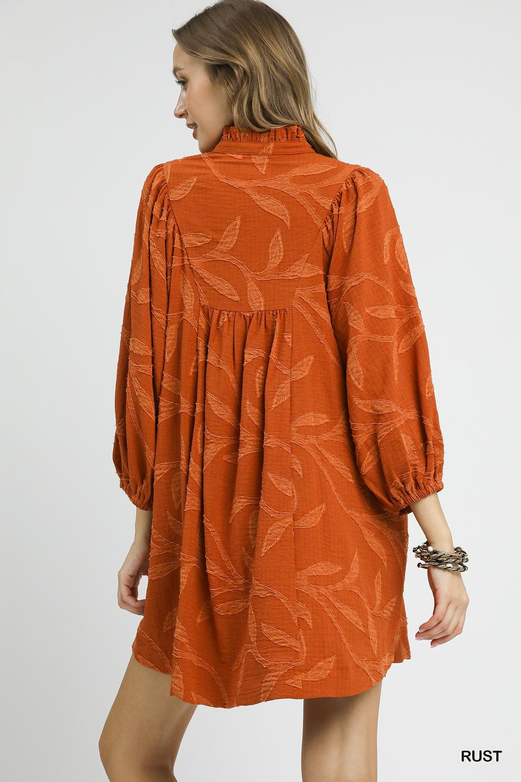 "Autumn" Jacquard Dress - The Katie Grace Boutique