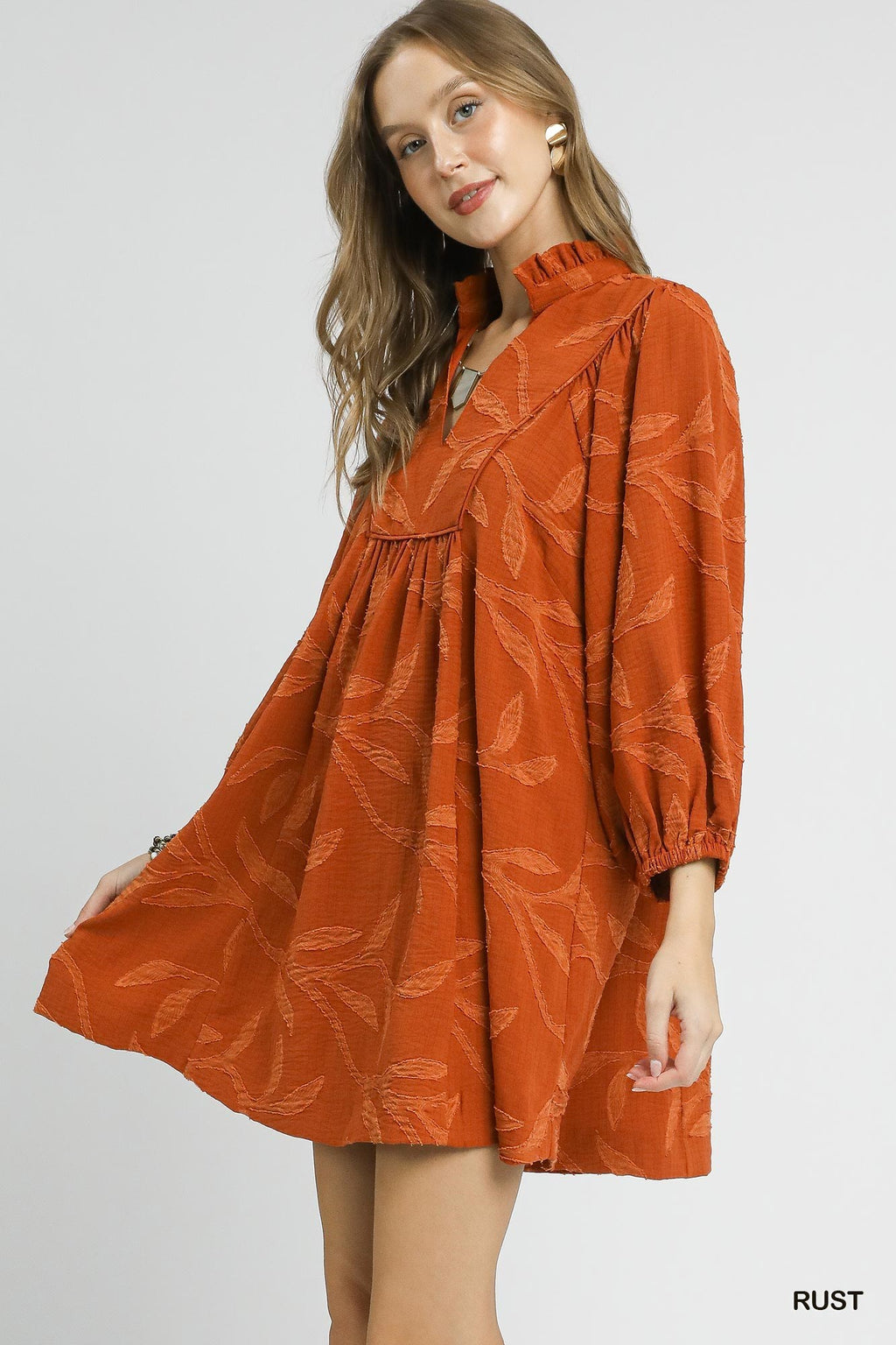 "Autumn" Jacquard Dress - The Katie Grace Boutique