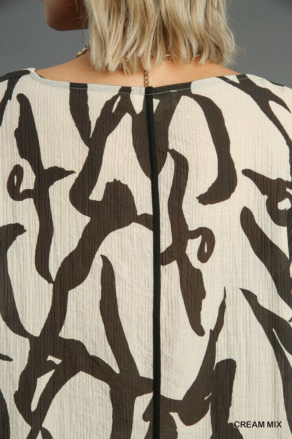 "Mina" Abstract Blouse - The Katie Grace Boutique