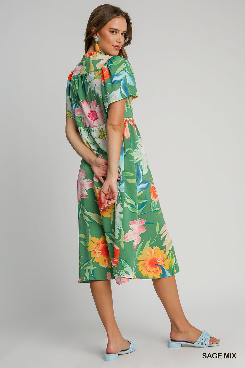 "Macey" Floral Dress - The Katie Grace Boutique