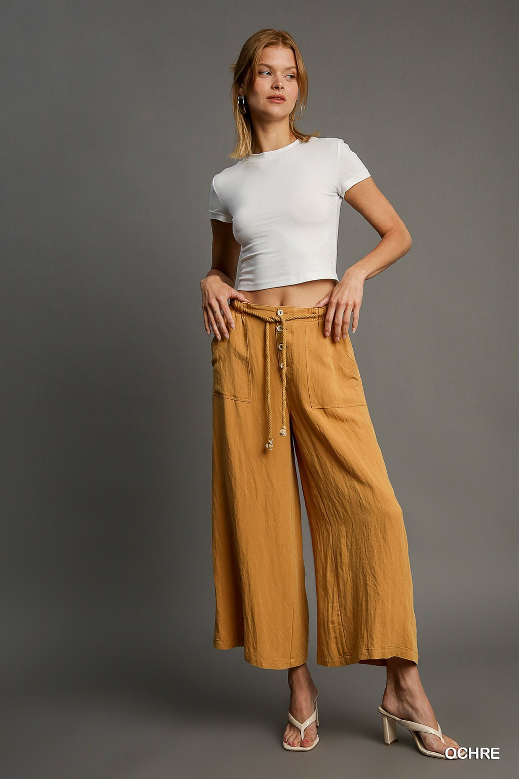 "Jenny" Snow Washed Pants - The Katie Grace Boutique