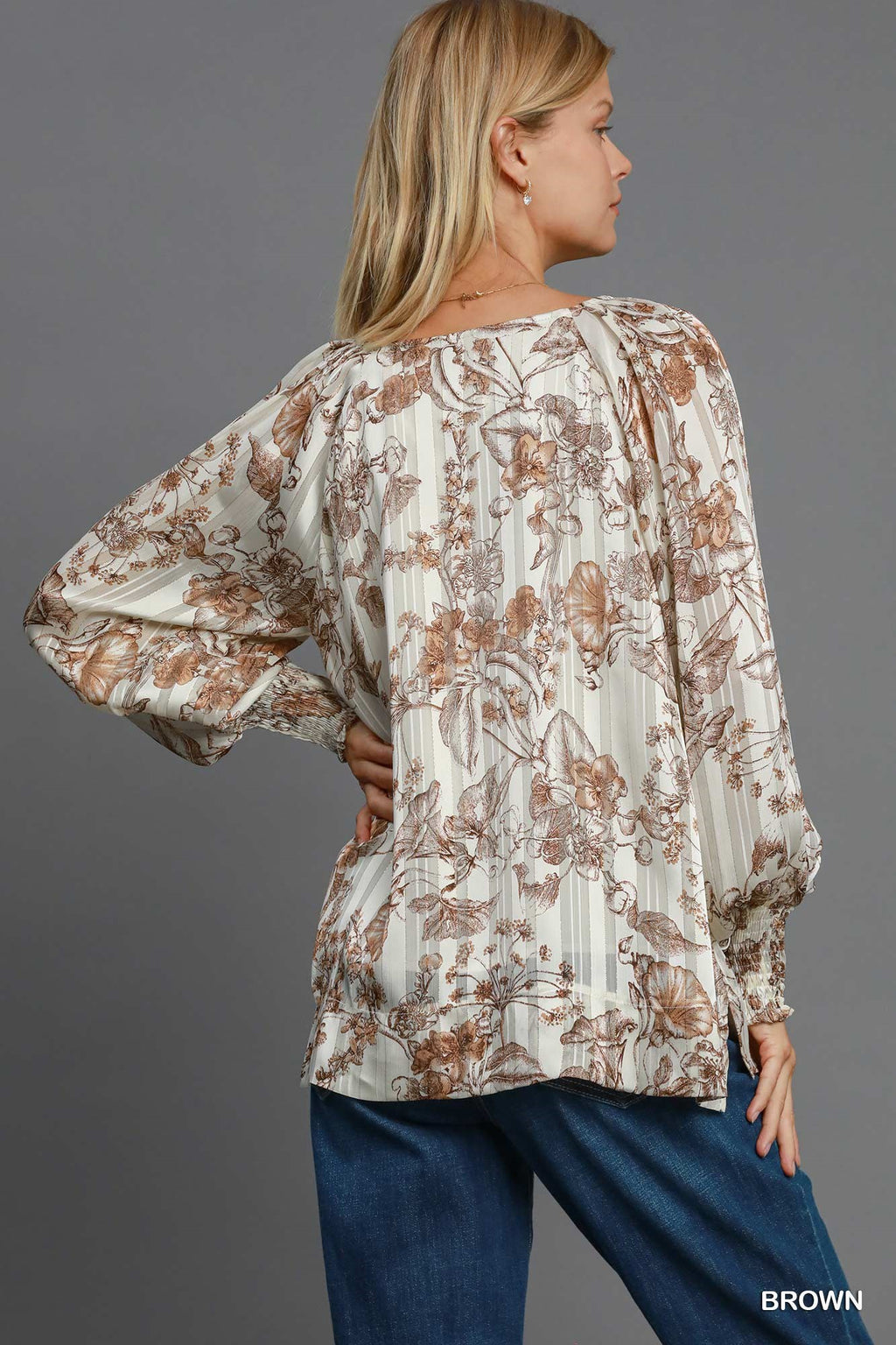 "Courtney" Lurex Blouse - The Katie Grace Boutique