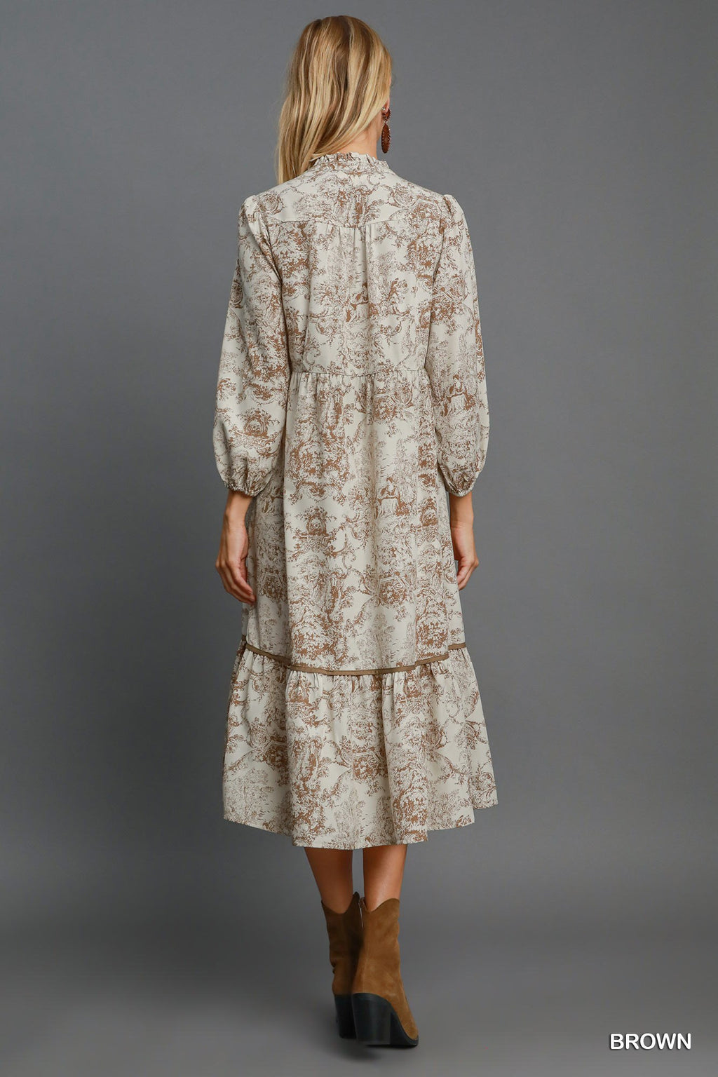 "Hadley" Toile Midi Dress