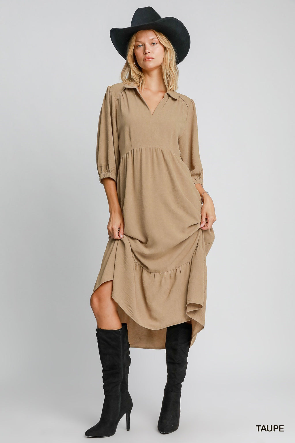 "Molly" Midi Dress, 3 colors - The Katie Grace Boutique