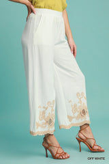 "Charmaine" Embroidered Separates, Off White - The Katie Grace Boutique
