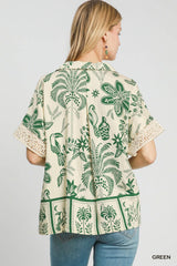 "Ellie" Matching Separates, Green - The Katie Grace Boutique
