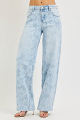 "Flora" Floral Jeans - The Katie Grace Boutique