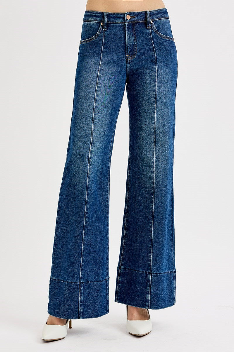 "Brittani" Mid Rise Flare Jeans
